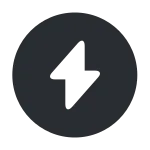 Flash Circle 1 SVG Icon
